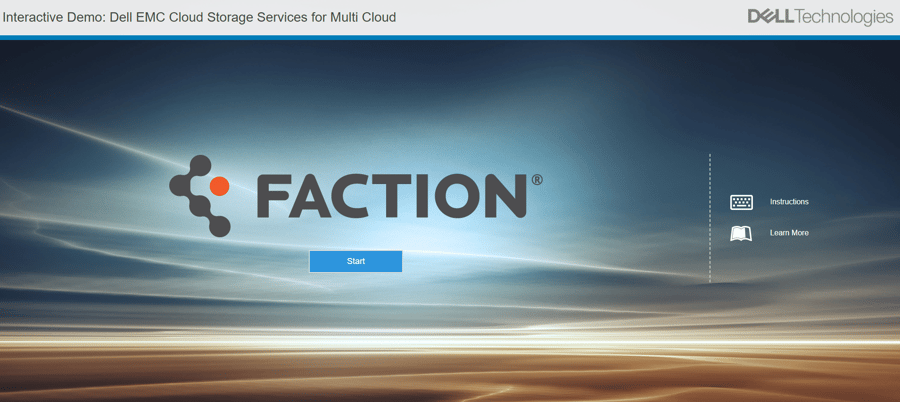 demo dellemc cloud storage services faction